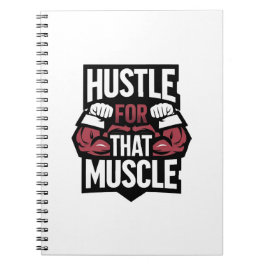 Hustet für diesen Muskel - Funny Gym Motivation Notizblock