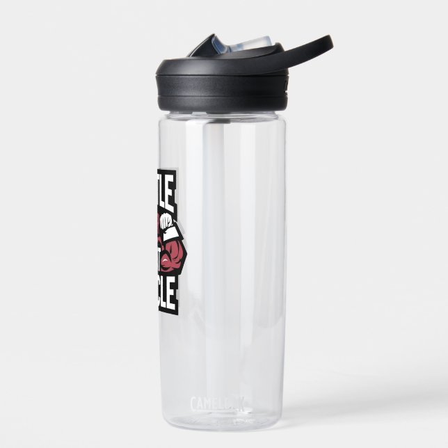 Hustet für diesen Muskel - Funny Gym Motivation Trinkflasche (Links)