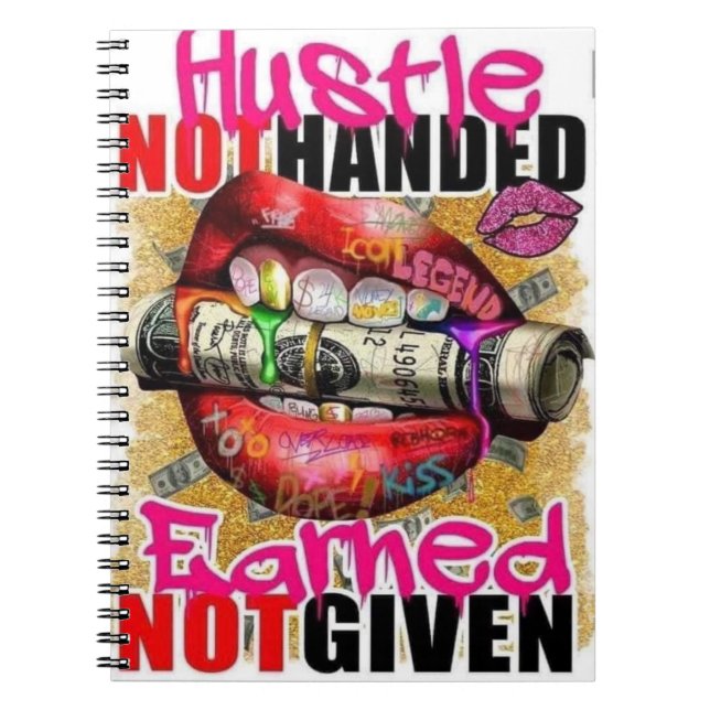 Hustle Earned Notizblock (Vorderseite)