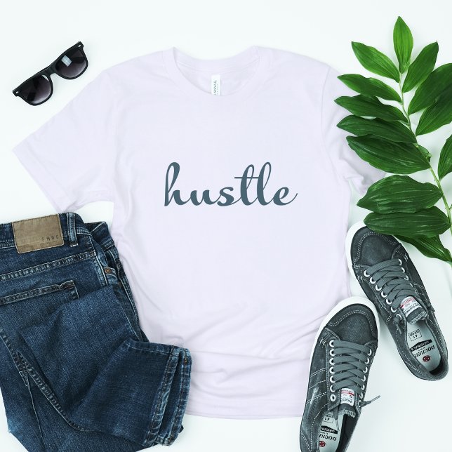 Hustle - Fokussiert Bleibe, Bleibe T-Shirt (Von Creator hochgeladen)