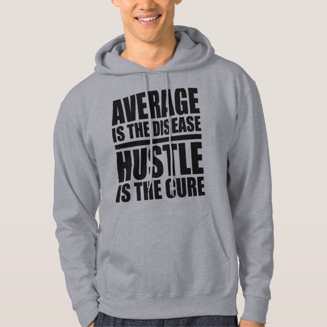 Hustle - Gym Motivierend Hoodie (Vorderseite)