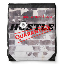 Hustle Quaranteen Drawstring Backpack