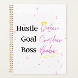 "Hustle Queen" Hard Cover Planner Planer