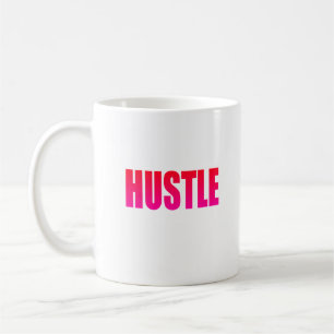 HUSTLE - Rosa Kaffeetasse