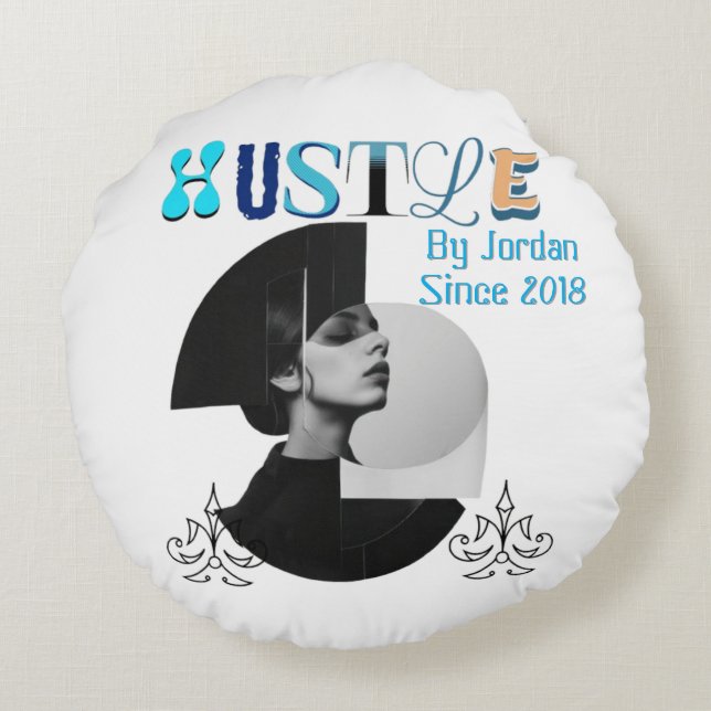 Hustle Throw Kissen - Inspirationsstelle oder Zuha (Rückseite)