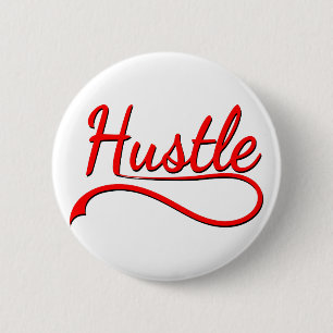 Hustle Typografy Art Button