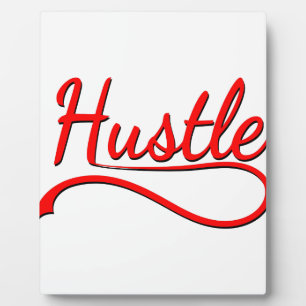 Hustle Typografy Art Fotoplatte