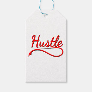 Hustle Typografy Art Geschenkanhänger