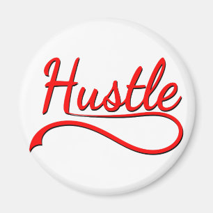 Hustle Typografy Art Magnet
