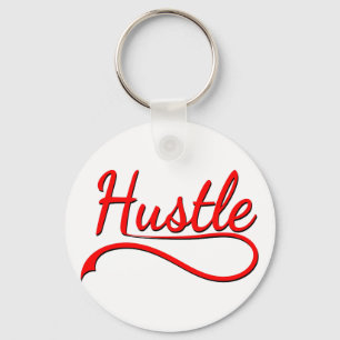 Hustle Typografy Art Schlüsselanhänger