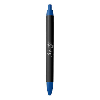 Hustle-Zitat-Stift – Minimales Schwarz-Weiß-Text Kugelschreiber
