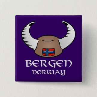 Hut Bergens Norwegen Viking Button
