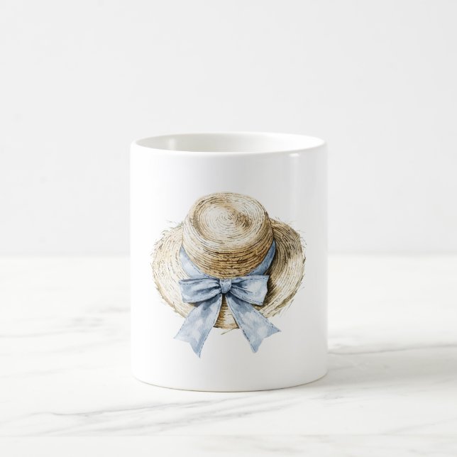 Hut Blaue Schleife Kaffeetasse (Mittel)