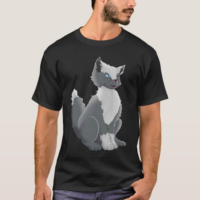Hut für Katze T-Shirt (Vorderseite)