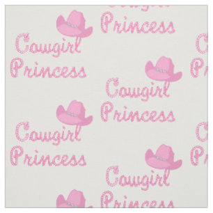 Hut-Gewebe Cowgirl-Prinzessin-Rope Text With Pink Stoff