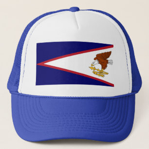 Hut mit Flag Amerikanisch-Samoa-USA Truckerkappe