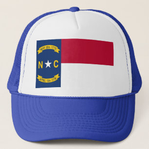 Hut mit Flag North Carolina Staat - USA Truckerkappe