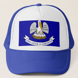 Hut mit Flagge des Louisiana-Staat - USA Truckerkappe