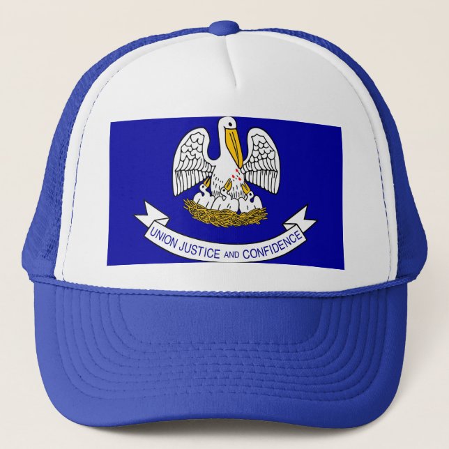 Hut mit Flagge des Louisiana-Staat - USA Truckerkappe (Vorderseite)