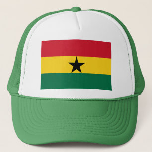 Hut mit Flagge Ghanas Truckerkappe