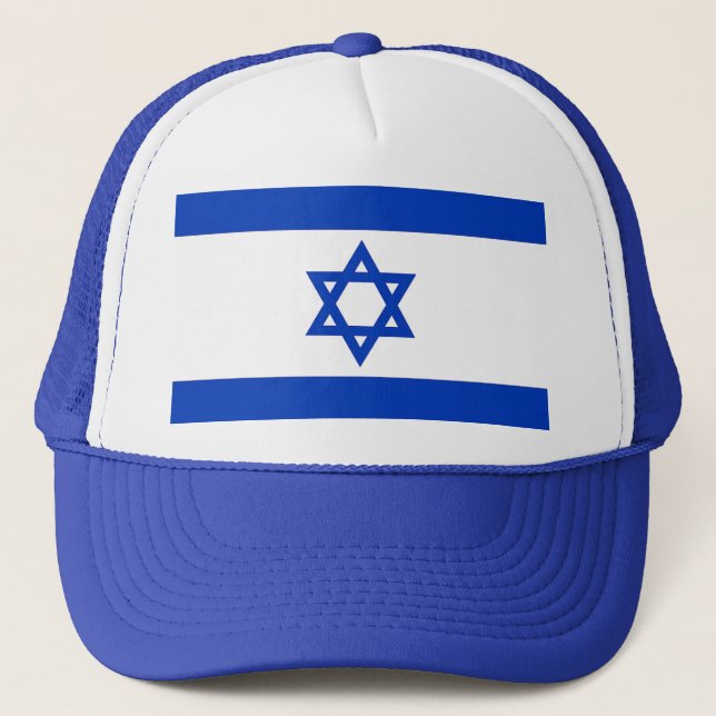 Hut mit Flagge Israels Truckerkappe (Vorderseite)