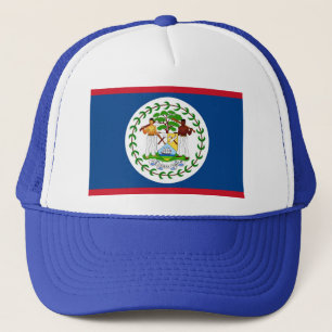 Hut mit Flagge von Belize Truckerkappe