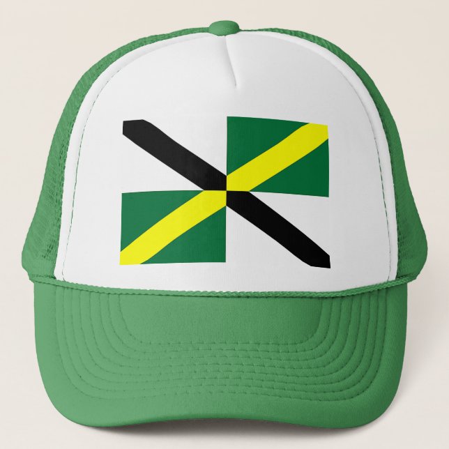 Hut mit Flagge von Monterey, Kalifornien Truckerkappe (Vorderseite)