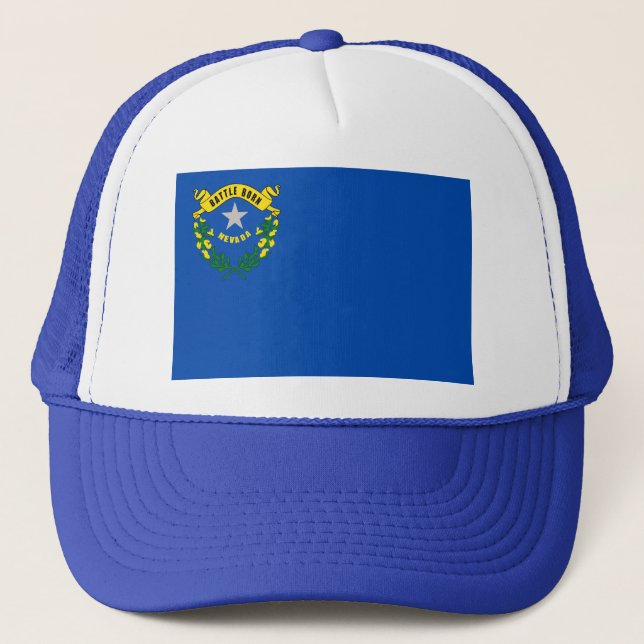 Hut mit Flagge von Nevada Staat - USA Truckerkappe (Vorderseite)