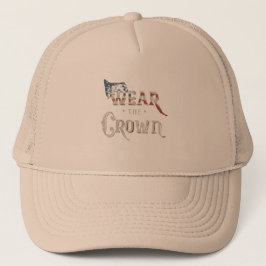Hut mit Text tragen Krone Truckerkappe