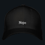 Hut "Nope "<br><div class="desc">Dieser Hut stellt das übliche Gefühl der meisten Tage dar.  Wenn alles zu viel ist und Sie wollen Sie die Welt,  um sie zu kennen.</div>