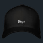 Hut "Nope "<br><div class="desc">Dieser Hut stellt das übliche Gefühl der meisten Tage dar.  Wenn alles zu viel ist und Sie wollen Sie die Welt,  um sie zu kennen.</div>