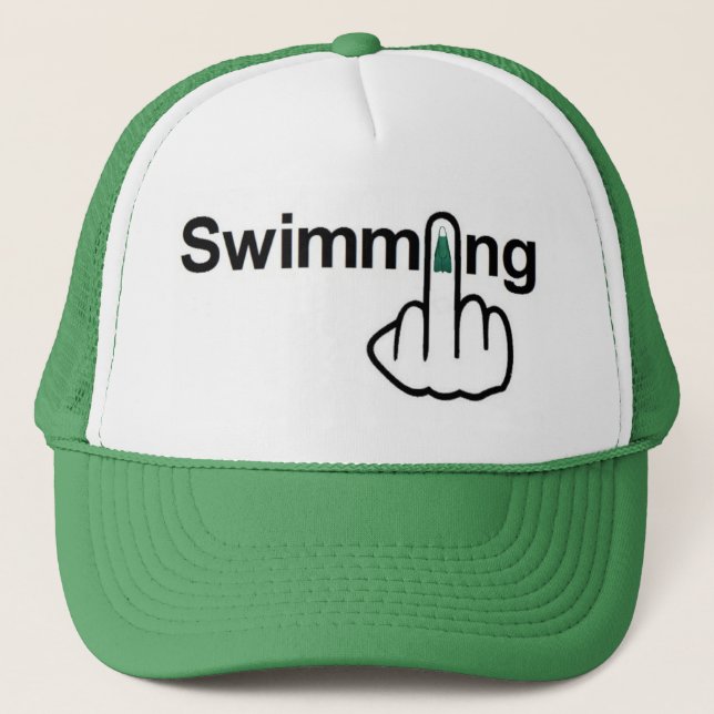 Hut Schwimmen Gedreht Truckerkappe (Vorderseite)