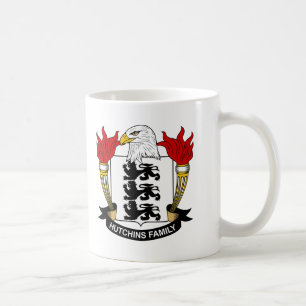 Hutchins Familienwappen Kaffeetasse