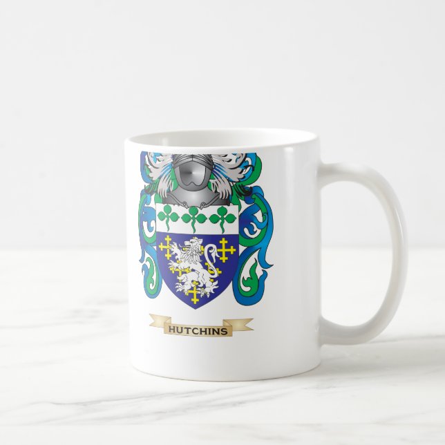 Hutchins Wappen (Familienwappen) Kaffeetasse (Rechts)
