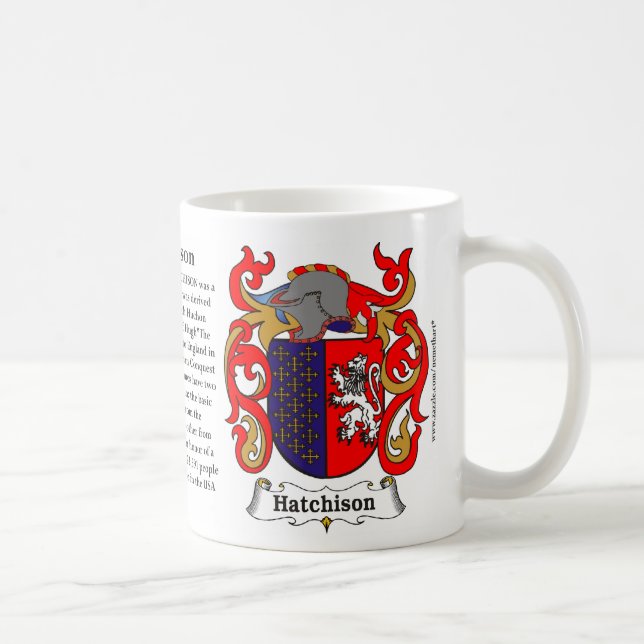 Hutchinson-Familien-Wappen Tasse (Rechts)