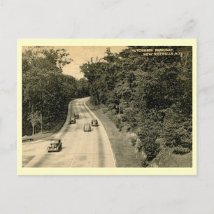 Hutchinson River Pkwy, New Rochelle, New Vintag Postkarte