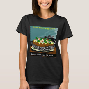 Hüte dich vor den Stärkezwiebeln – Lustiger Foodie T-Shirt