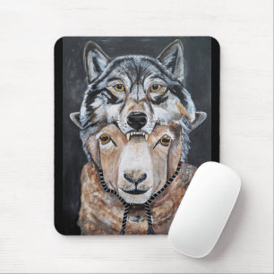 Hüte dich vor falschen Alphas Gemälde von Alfred F Mousepad
