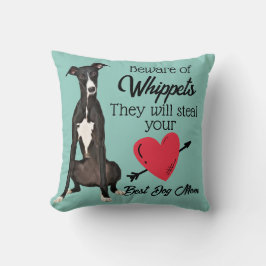 Hüte dich vor Whippets... Kissen