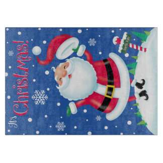 Hüte weg für Weihnachtsglasschneiden-Brett Schneidebrett