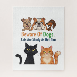 Hüten Sie sich vor Hund & die Katze ist schattig w