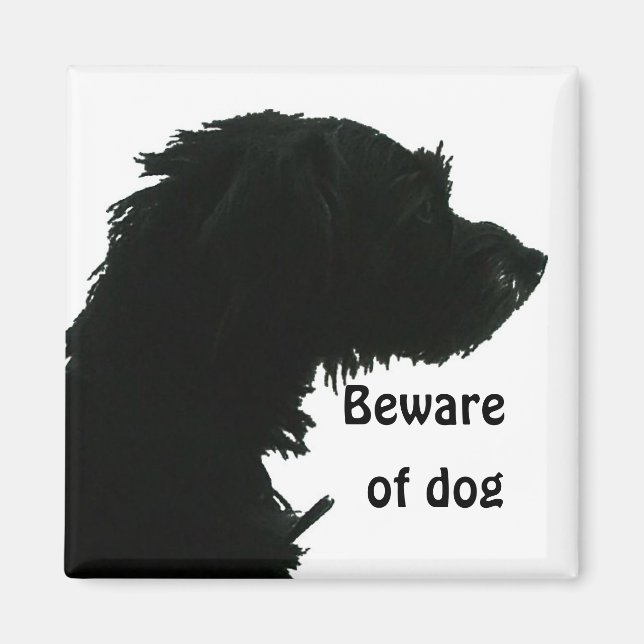 Hüten Sie sich vor Hund Magnet (Vorne)