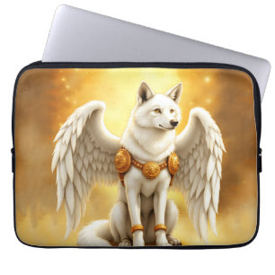 Hüter der Dämmerung – Der weißgeflügelte Wolf. Laptopschutzhülle