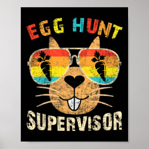 Hüter der Eierjagd Retro Ei Jagd Party Mama Da Poster