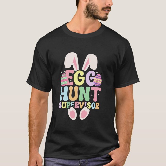 Hüter der Eierjagd Retro Ei Jagd Party Mama Da T-Shirt (Vorderseite)