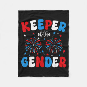 Hüter der Geschlechtsenthüllung 4. Juli Feuerwerk Fleecedecke