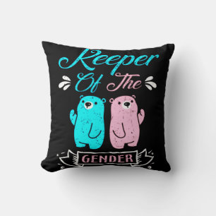 Hüter des Geschlechts Rosa und Blau Teddybär Kissen