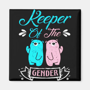 Hüter des Geschlechts Rosa und Blauem Teddybär Magnet