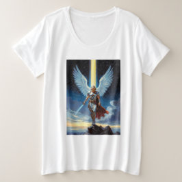 Hüter des himmlischen Torerzengel Michael Große Größe T-Shirt