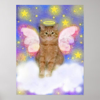 Hüter Engel der Katzen Poster